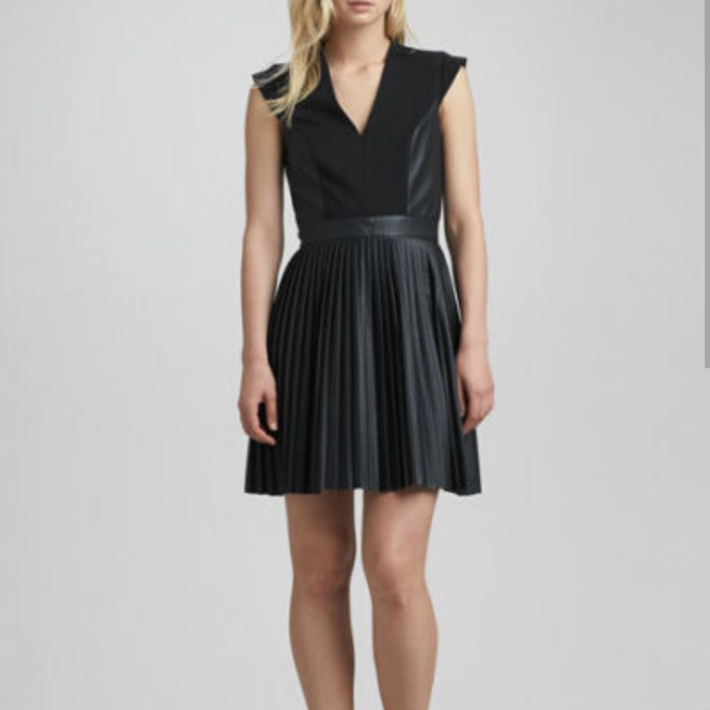 French Connection Faux Leather Dress